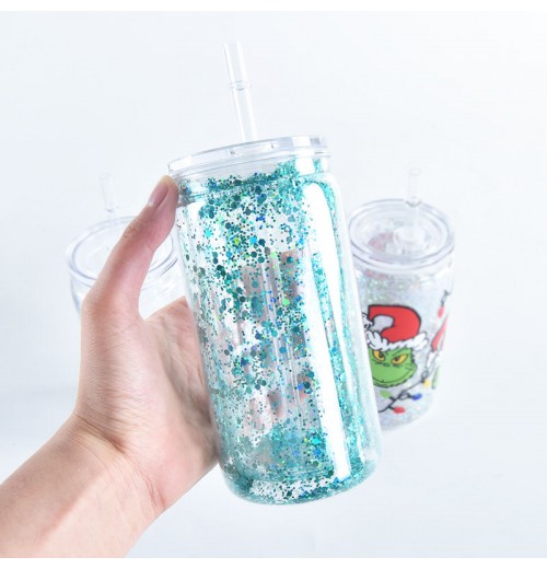 Acrylic So 16oz Sublimation Glass Cup Mugs Plastic Beer Glass Transparent with PP Lid and Straw Unbreakable Plastic Party OEM Acrylic So 16oz Sublimation Glass Cup Mugs Plastic Beer Glass Transparent with PP Lid and Straw Unbreakable Plastic Party OEM