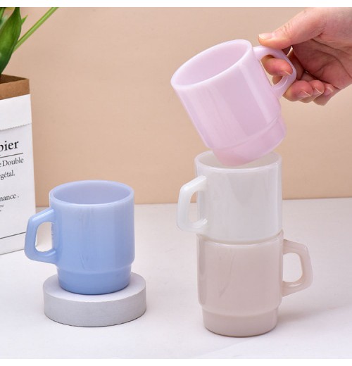 GDGLASS custom drinkware Jade tea cup High borosilicate coffee cup glass mug with handle GDGLASS custom drinkware Jade tea cup High borosilicate coffee cup glass mug with handle