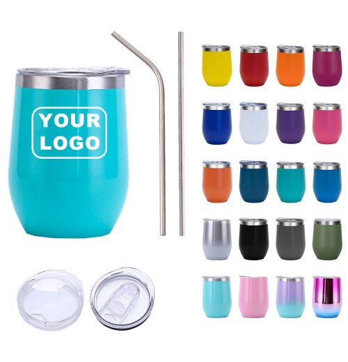 Hot Sale Gifts Metal Stemless Thermal Egg Shpape Coffee Cup Beer Mug 12oz 350ml Customized Wine Mug Tumbler With Straw And Lid Hot Sale Gifts Metal Stemless Thermal Egg Shpape Coffee Cup Beer Mug 12oz 350ml Customized Wine Mug Tumbler With Straw And Lid
