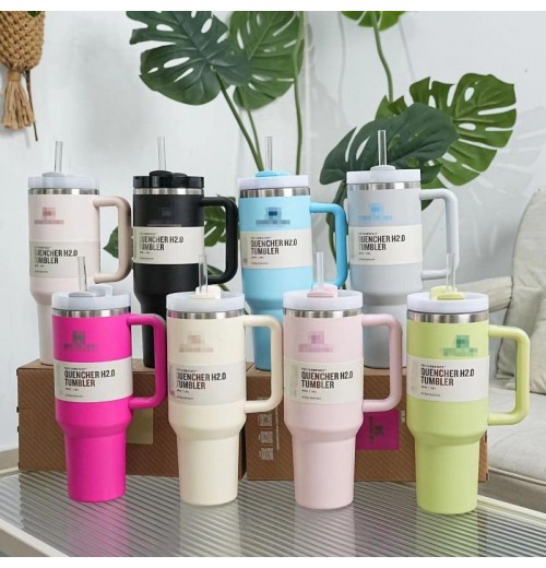 Hot Selling 30 40 Oz Insulated Reusable Stainless Steel Tumbler Vacuum Cup With Handle Thermos Bottle With Lid Hot Selling 30 40 Oz Insulated Reusable Stainless Steel Tumbler Vacuum Cup With Handle Thermos Bottle With Lid
