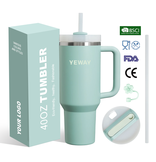 Yeway Wholesale Custom Logo 40Oz Tumblers With Handle Leak-Proof Lid And Insulated Coffee Mug 304 Stainless Steel Travel Mug Yeway Wholesale Custom Logo 40Oz Tumblers With Handle Leak-Proof Lid And Insulated Coffee Mug 304 Stainless Steel Travel Mug