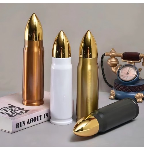 Wholesale 500ml Bullet Shape Tumbler Insulated Vacuum Bullet Shape Lid Flask Double Wall Stainless Steel Metal Travel Mugs Wholesale 500ml Bullet Shape Tumbler Insulated Vacuum Bullet Shape Lid Flask Double Wall Stainless Steel Metal Travel Mugs