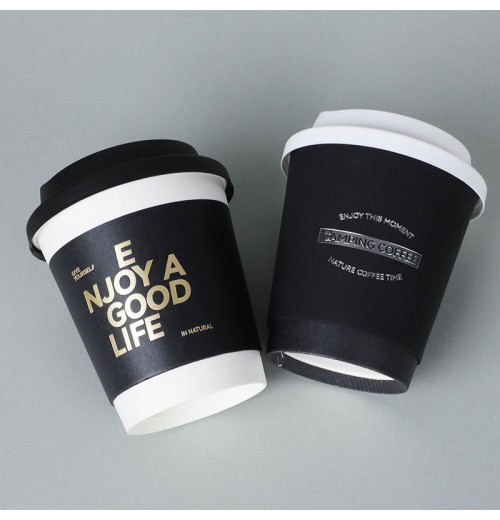 Custom Printed Disposable Paper Coffee Cup 6oz 8oz 10oz 16oz Double Wall Paper Cup Custom Printed Disposable Paper Coffee Cup 6oz 8oz 10oz 16oz Double Wall Paper Cup
