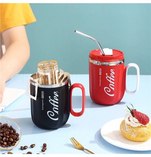 Reusable Sustainable Take Away Outdoor Travel Insulated Stainless Steel Ice Coffee Cups Thermos Vacuum Mugs With Lids Reusable Sustainable Take Away Outdoor Travel Insulated Stainless Steel Ice Coffee Cups Thermos Vacuum Mugs With Lids